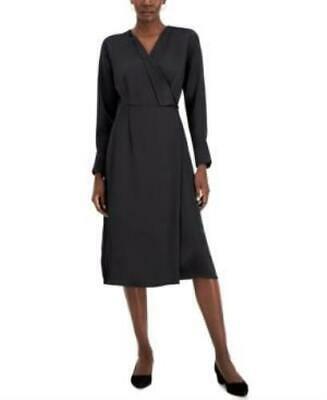 Alfani Faux-Wrap Dress, Size Large