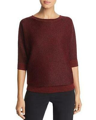 Hugo Boss Farih Metallic Sweater, Dark Red, Size Small