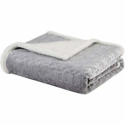 Madison Park Elma Oversized Textured Plush Throw