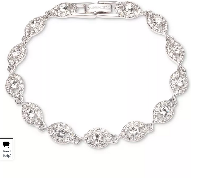 Givenchy Crystal Flex Bracelet Set in Silver-Tone