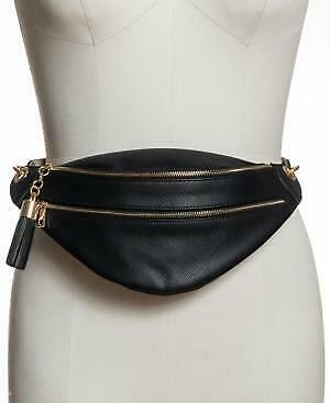 I.n.c. Saffiano Faux Leather Belt Bag