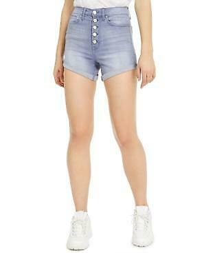 Celebrity Pink Juniors Curvy-Fit Cuffed Denim Shorts, Size 5