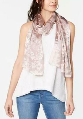 INC International Concepts I.N.C. Floral Burnout Wrap One Size Lilac