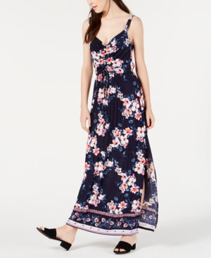 Trixxi Juniors Cameo Maxi Dress, Navy, Size XXS