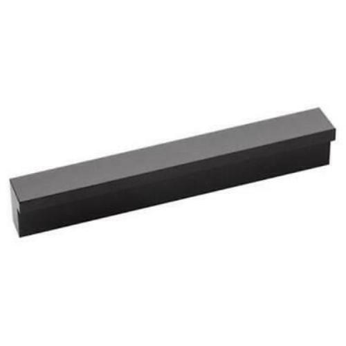 Hickory Hardware Streamline Finger Cabinet Pull, Onyx Black