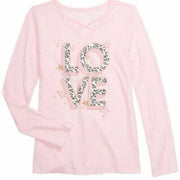Epic Threads Big Girls Love T-Shirt Pink, Size Extra Large