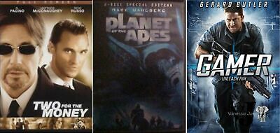 Action DVD Bundle:Two for the Money, Gamer, Planet of the Apes