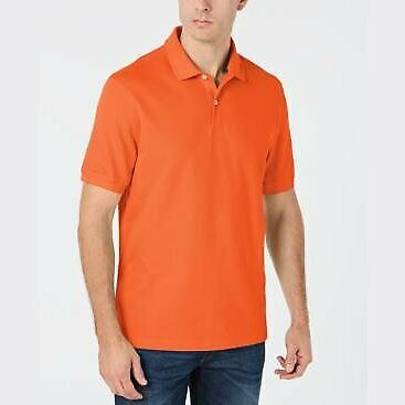 Club Room Mens Fitness Workout Polo, Exotic Orange, Size L