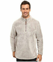 True Grit Pebble Pile 1/4 Zip Pullover Faded Heather Mens Long Sleeve, Size XS