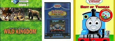 Family DVD Bundle:Thomas and Friends, Best of Thomas, Wild Kingdom