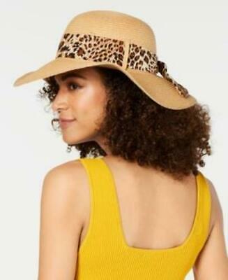 INC packable floppy scarf women's wide brim sunhat UPF 50+ Animal print