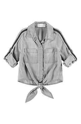 Bella Dahl Little Girls and Girls Tie-Front Pocket Shirt, Size 10