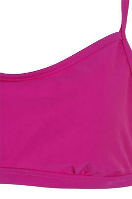 Gossip Pink Sporty Lattice-Back Bikini Top