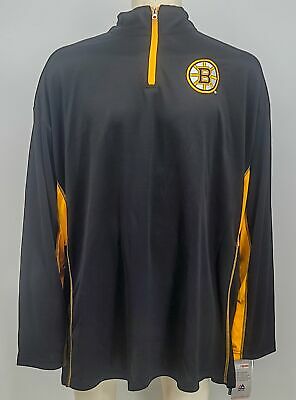Majestic Boston Bruins Iconic Clutch Quarter-Zip Jacket, Size 3XLT