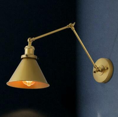 LNC 1-Light Modern Hand Painted Gold Wall Lamp