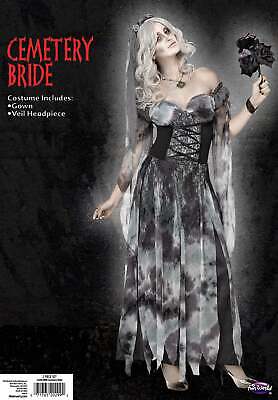 Halloween Woman’s Cemetery Bride Adult Costume Size Medium by Fun World