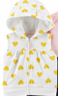 Carters Girls Heart Vest, Size 18Months