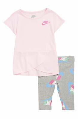 Nike Baby Girls 2-PC. Crossover Tunic and Capri Set, Size 12 Months