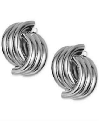 Charter Club Silver-Tone Triple-Ring Drop Earrings
