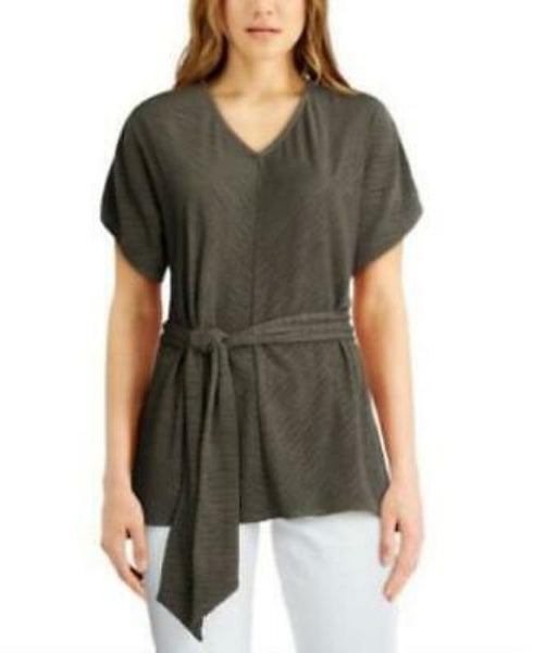 Alfani Dolman-Sleeve Tie Tunic,Size Medium