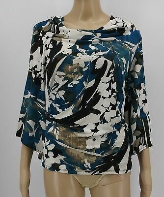 JM Collection Petite Printed Top, Size PP