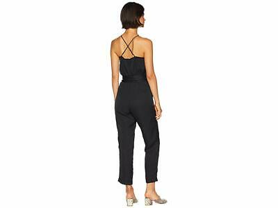 JOA Womens Party Halter Jumpsuit, Size Small, Black Stripe