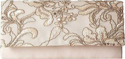 Adrianna Papell Sibel Small Clutch Oyster