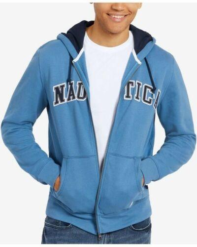 Nautica Mens Full-Zip Logo Hoodie, Size XXL