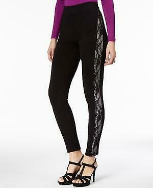 Thalia Sodi Lace-Trim Leggings, Size Small