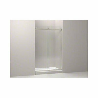 Kohler Levity 47.625 In. W x 74 In. H Frameless Sliding Shower Door in Nickel