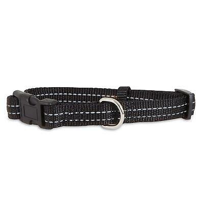 Aspen Pet Products Reflective Pad Adjustable Collar, Small Black