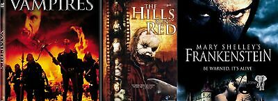 Horror DVD 3 Pack, the Hills Run Red, John Carpenters Vampires, Mary Shelley’s F