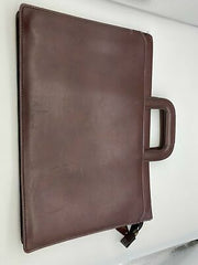 Hazel America’s Case Maker Full Leather Portfolio Folder W/ Retractable Handles