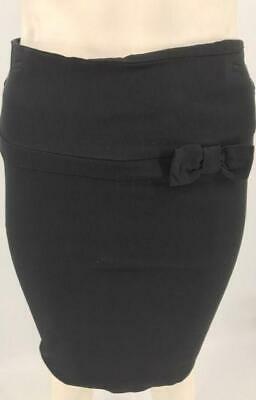 Charlotte Rouse Pencil Skirt with Bow Detail, Size Medium