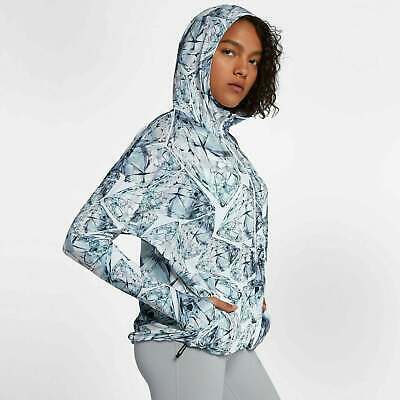 Womens Nike Dri-Fit Printed Full Zip Training Jacket Hoodie, Size Small