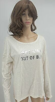 Jenni by Jennifer Moore Why Am I Out Of Bed Cotton Graphic Top Medium