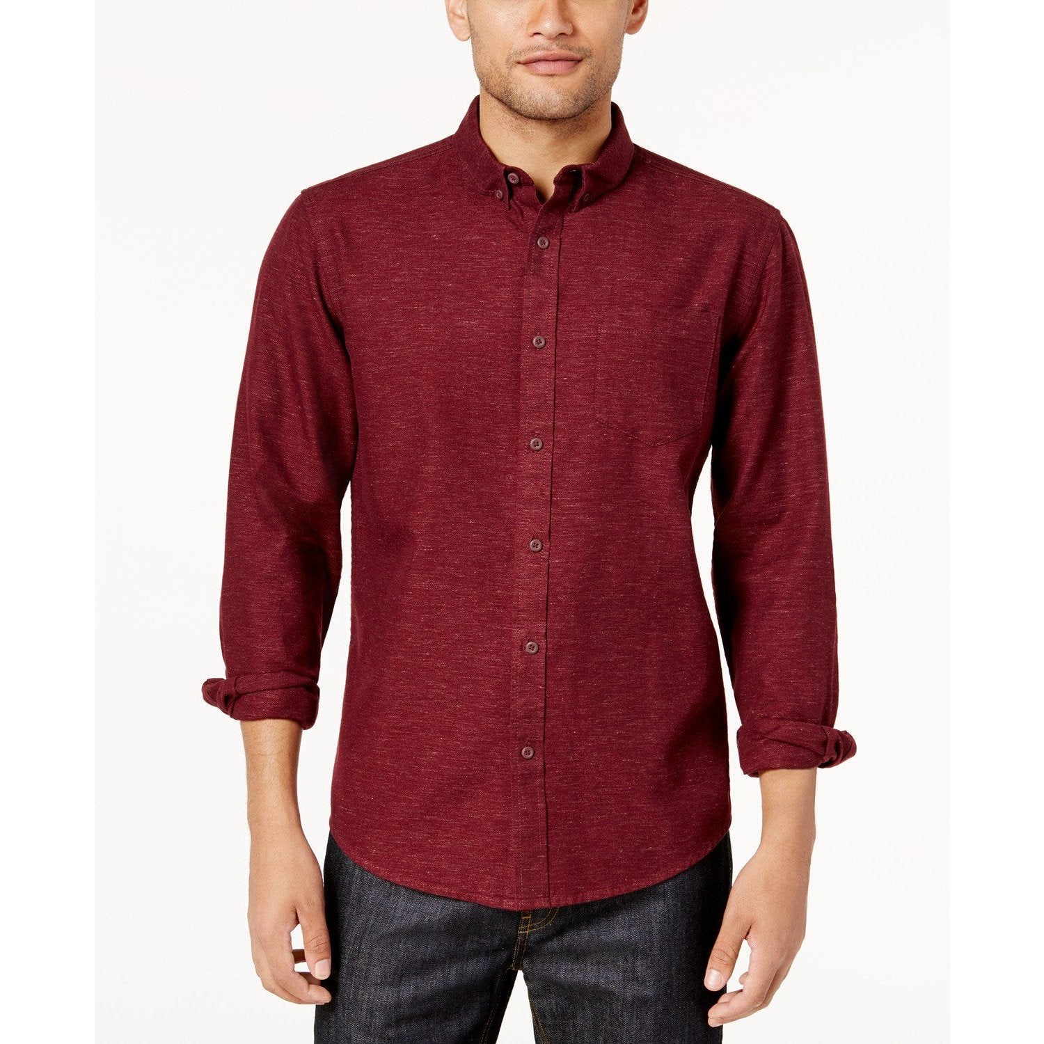 American Rag Mens Casey Nep Button up Shirt