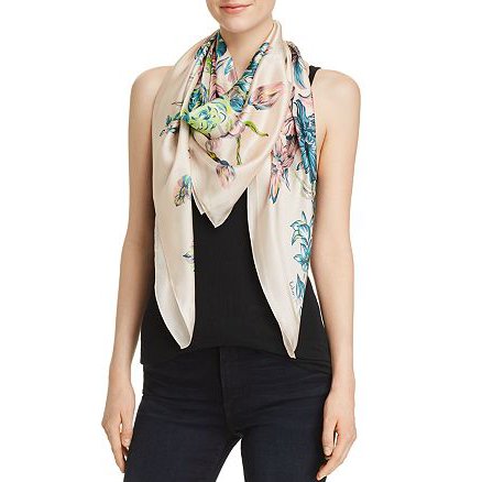 Echo Adelaide Floral Silk Square Scarf