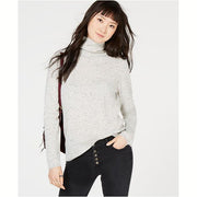 Charter Club Pure Cashmere Turtleneck Sweater, Ice Grey Heather, Size S