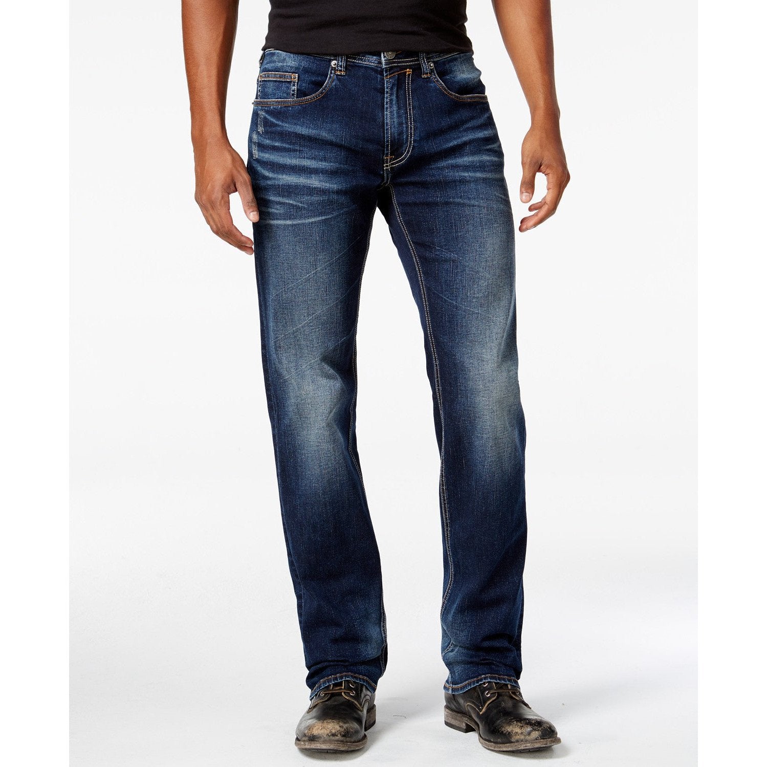 Buffalo David Bitton Mens Driven-X Relaxed Straight Fit Stretch Jeans