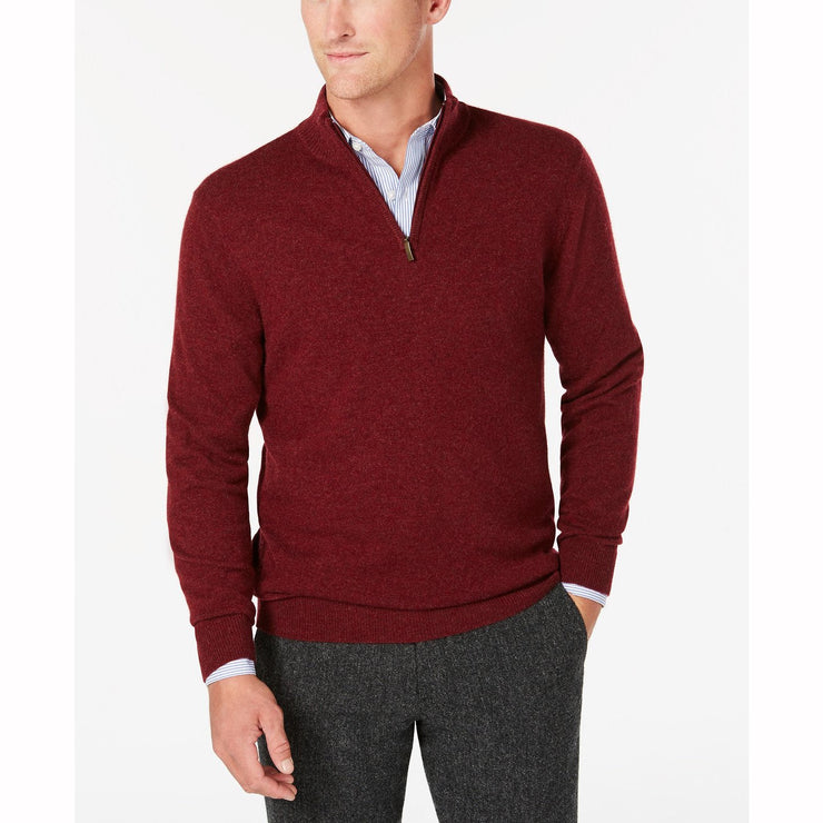 Club Room Mens Quarter-Zip Cashmere Sweater