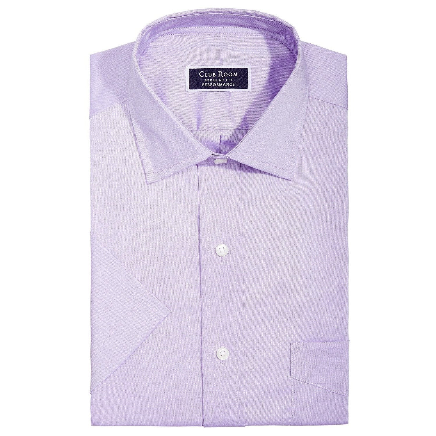 club room performance dress shirt Club Room Regular Fit Performance Mens Dress Shirt Short Sleeve Size S