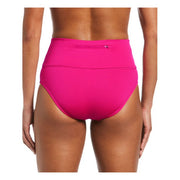 Nike Womens Zip Pocket Bikini Wide Band High Waisted Swimsuit Bottom