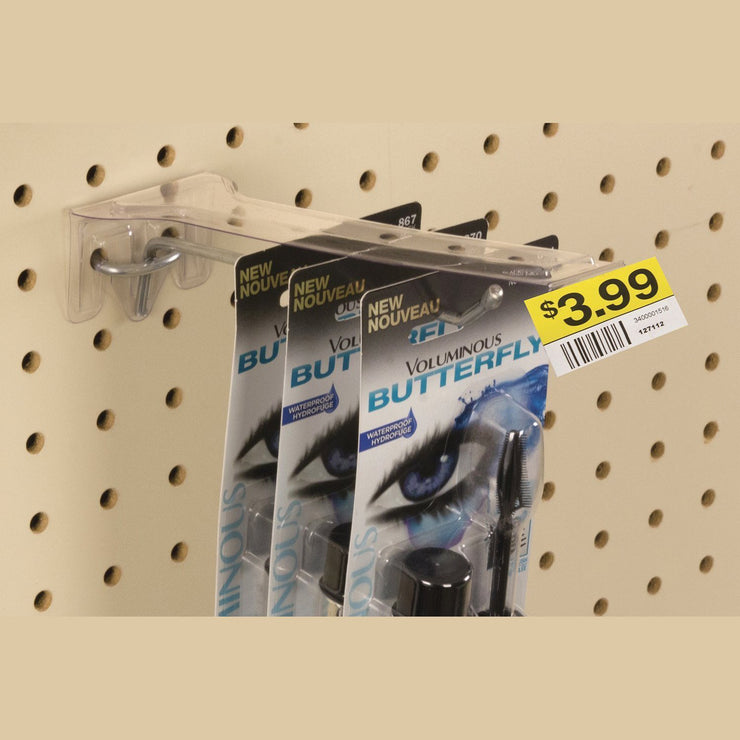 FFR Merchandising Hook Hiker Label Holder, Adhesive Label, 6-7 L, 50/Pack