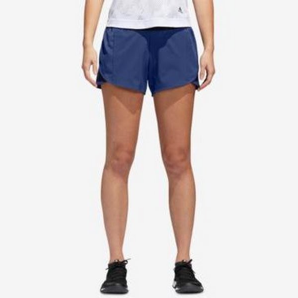 Adidas Womens Sport ID Running Shorts, Blue, Size XL