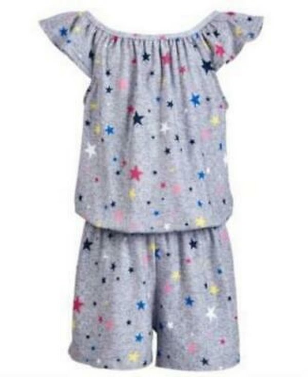 Epic Threads Toddler Girls Star-Print Romper, Size 4T