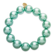 Charter Club Imitation Pearl (14mm) Stretch Bracelet, Blue