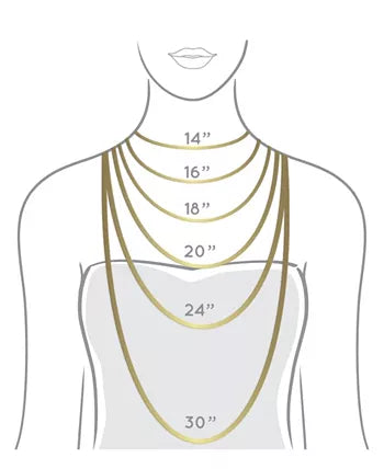 Unwritten 14K Gold Flash Plated 3-Pieces Layered Chain Necklace Set