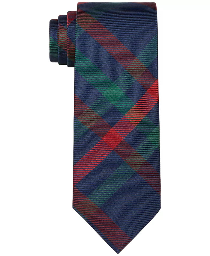 Tommy Hilfiger Men’s Slim Lux Bold Tie – Burgundy