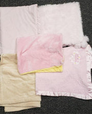 Lot Of 5 Baby Girls Receiving Blankets